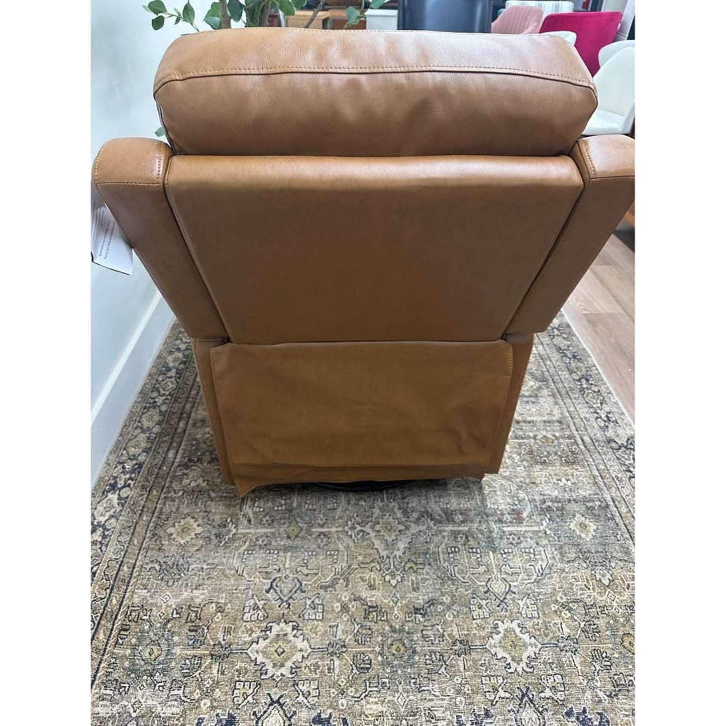 Jaime Genuine Leather Power Recliner Camel Brown New