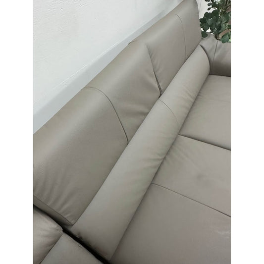 Tan Italian Leather Sleeper Sectional Pull Out Bed & Storage Europe Pewamo