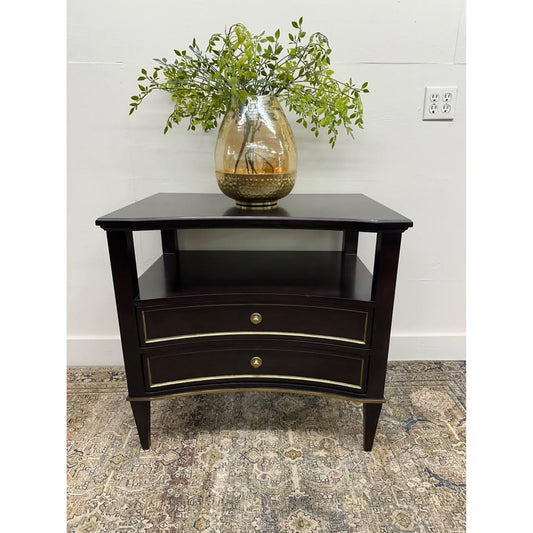 La Salle 32'' W Nightstand By Woodbridge Furniture Dark Wood Italian Style