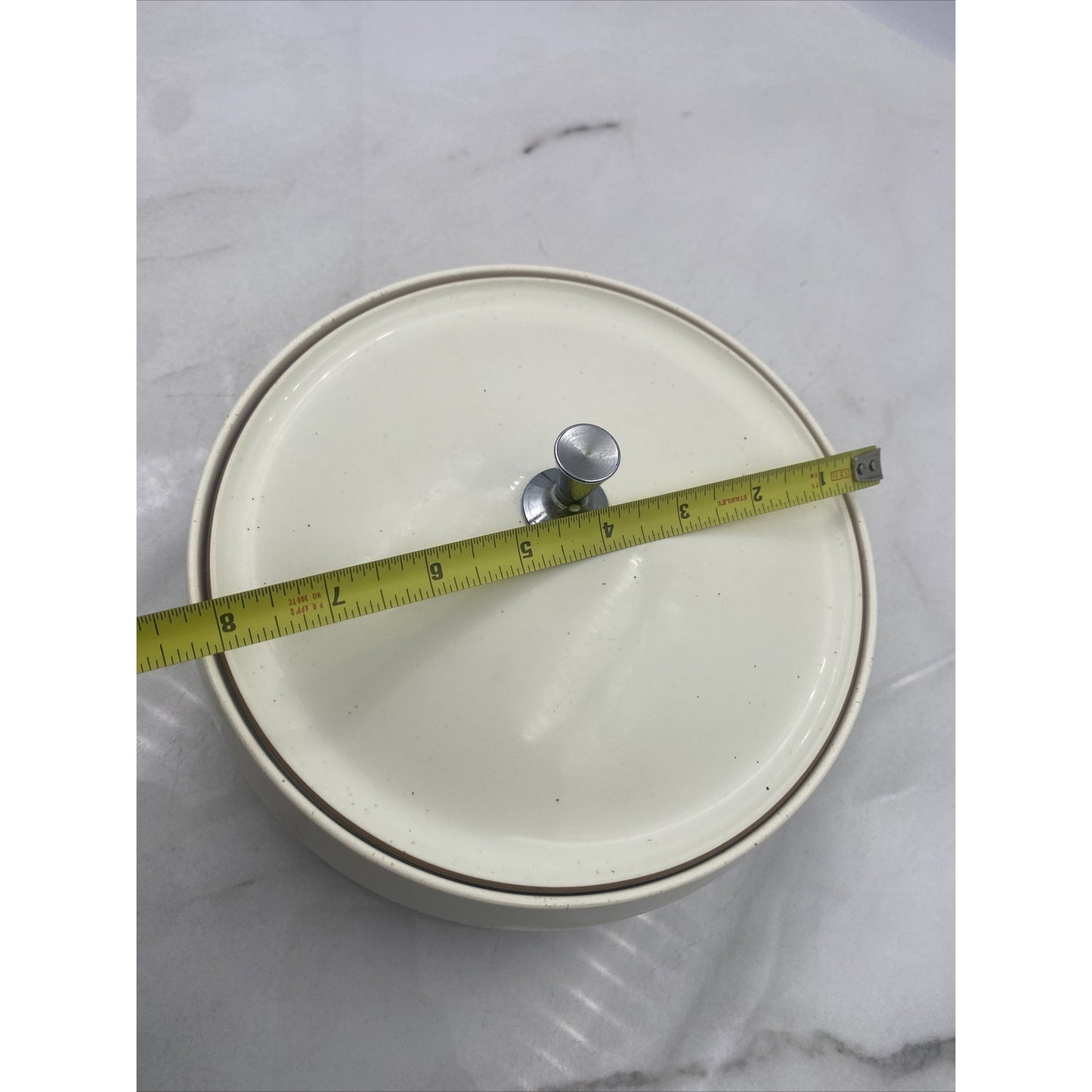 VTG Vacron Bopp Decker Covered Serving Dish Insulated Bowl MCM White