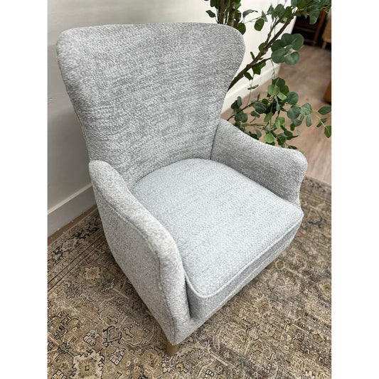 Donna Armchair-GREY Upholstered Wing Back Arm Chair