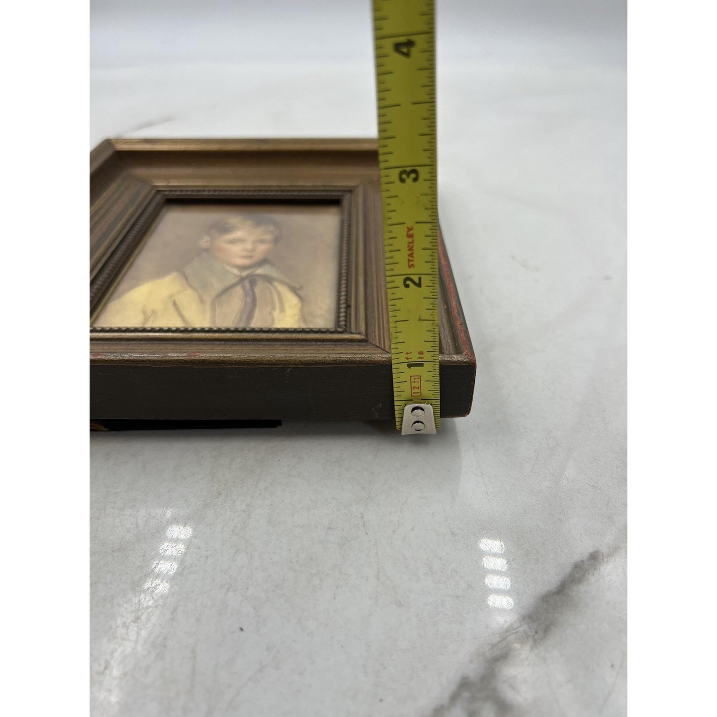 Vintage Arthur Garrett Peter Portrait Print Framed Boy G.A.A. Richards Boston