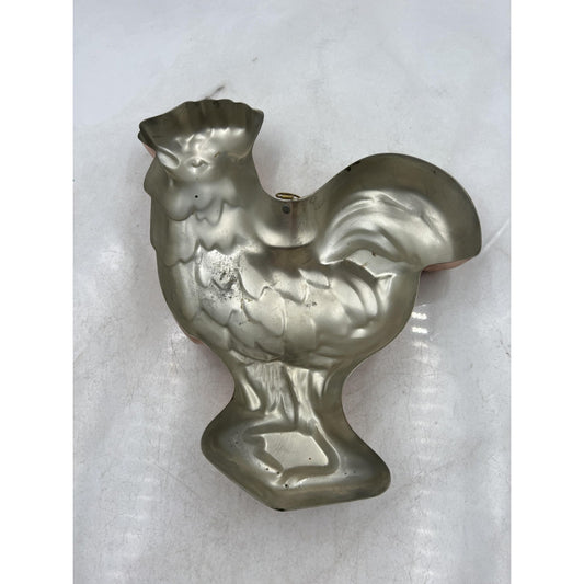 Vintage ODI Solid Copper Rooster Mold Wall Hanging Portugal Farmhouse Kitchen De