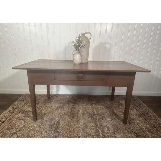 Antique Rustic Country French Farm Table Primitive Mahogany Dining Table