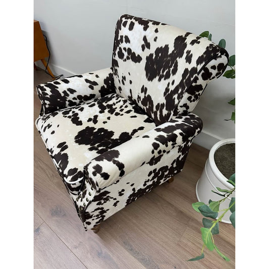 Araceli Armchair-COWHIDE Print Western Chair NEW Karat Home