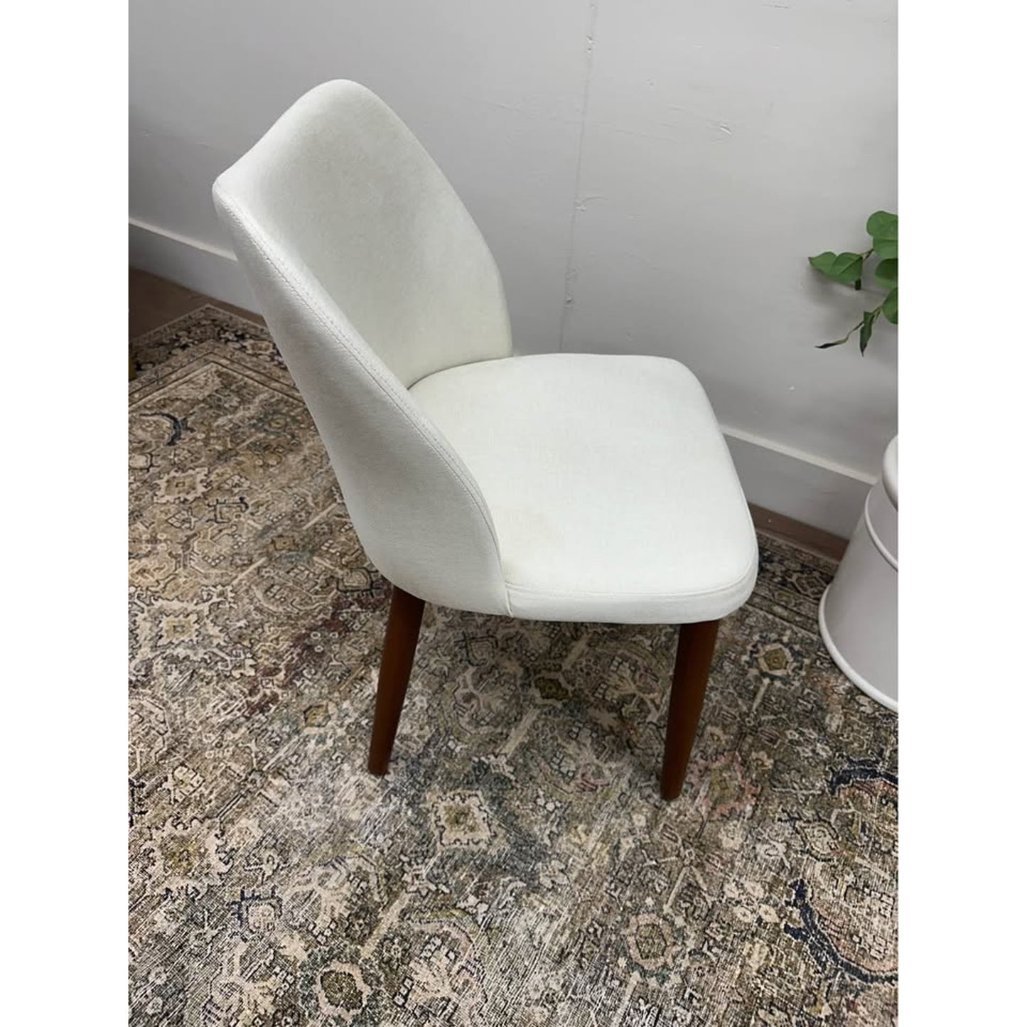 Barbara Dining Kitchen Solid Wood Legs Upholstered Ivory