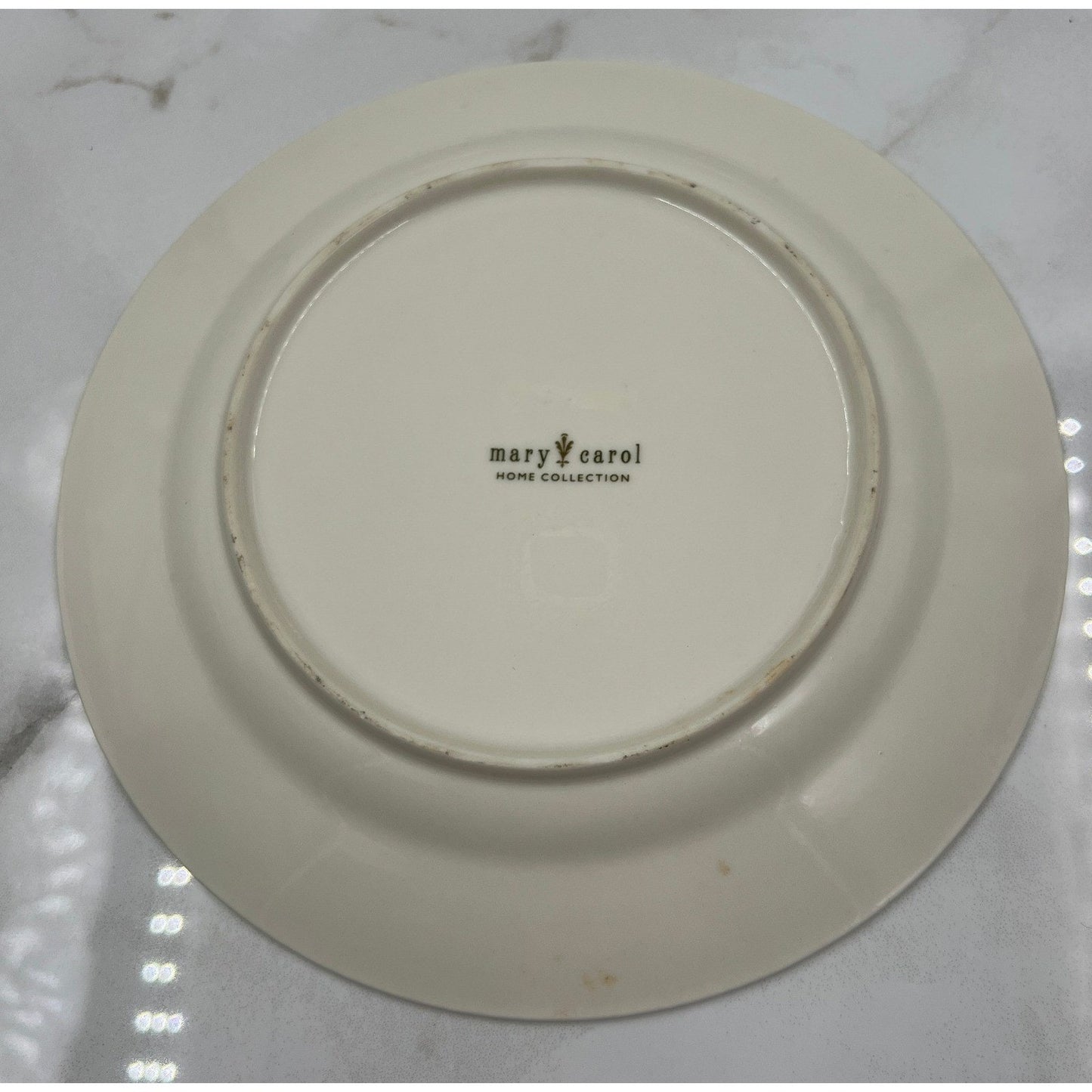 Mary Carol Home Collection Pheasant Quail Plate Black White Scalloped 8"