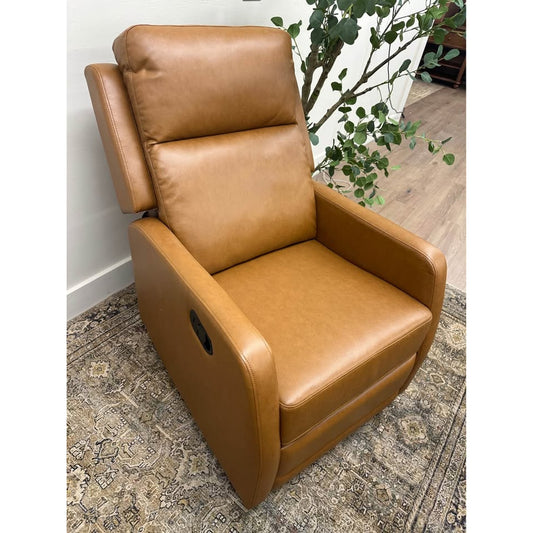 Jaime Genuine Leather Power Recliner Camel Brown New