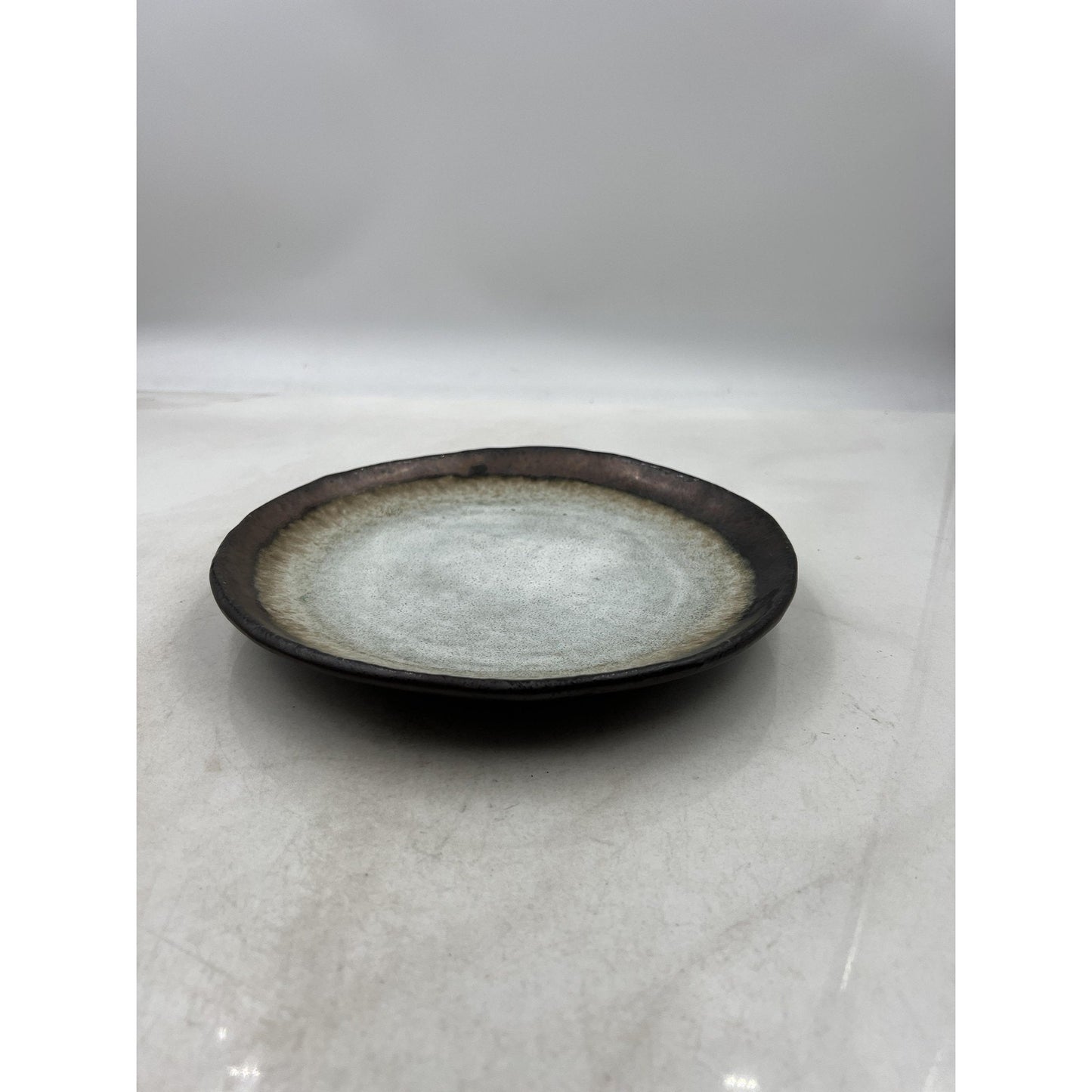 Kotobuki Plate Bronze Corona 9.5" Japanese Stoneware Ceramic Made in Japan Dish