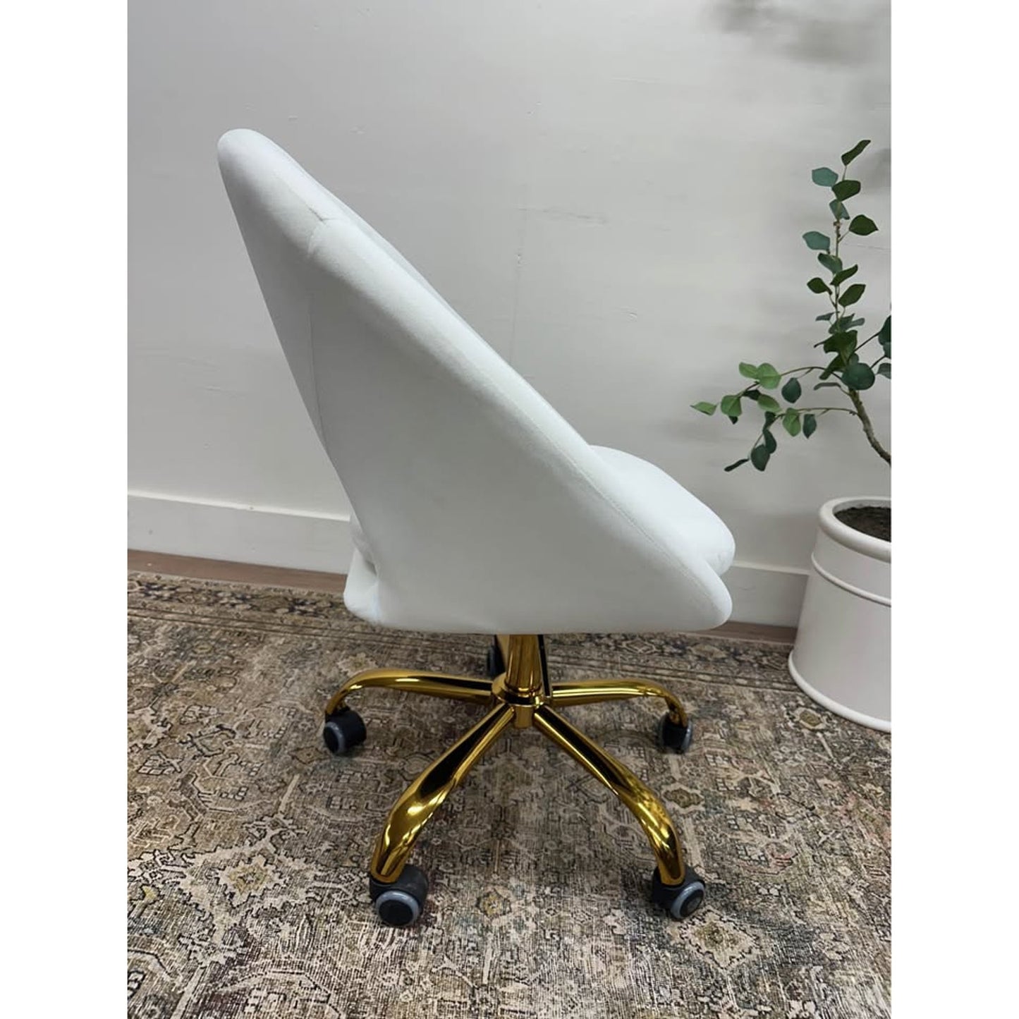 Savas Task Chair-IVORY Office Rolling