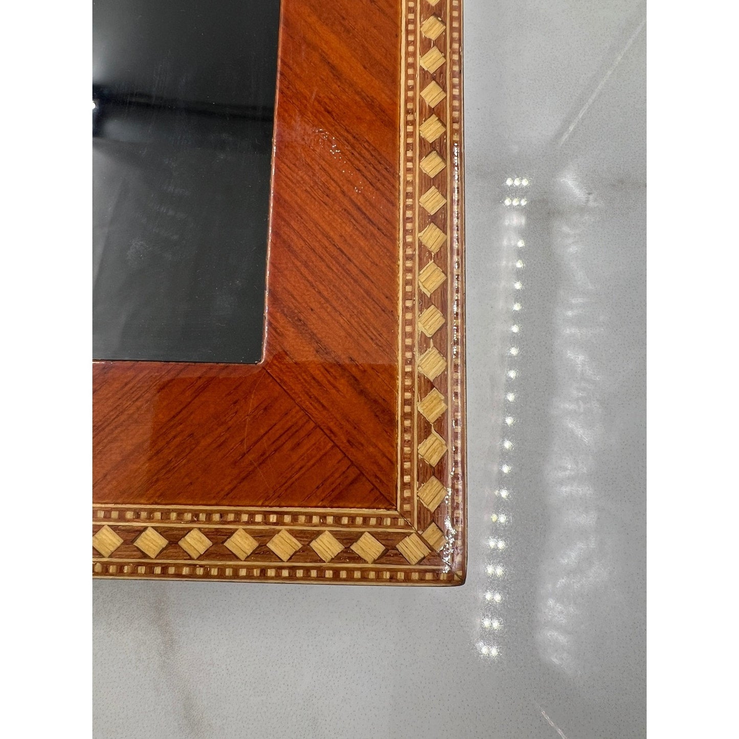 VTG Sicura Inlaid Wood Frame 5x7 Picture Frame Ferrara Natural 2506-57DINA