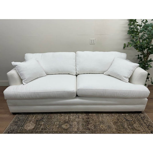 Edan Upholstered Queen Sleeper Sofa Couch Birch Lane White