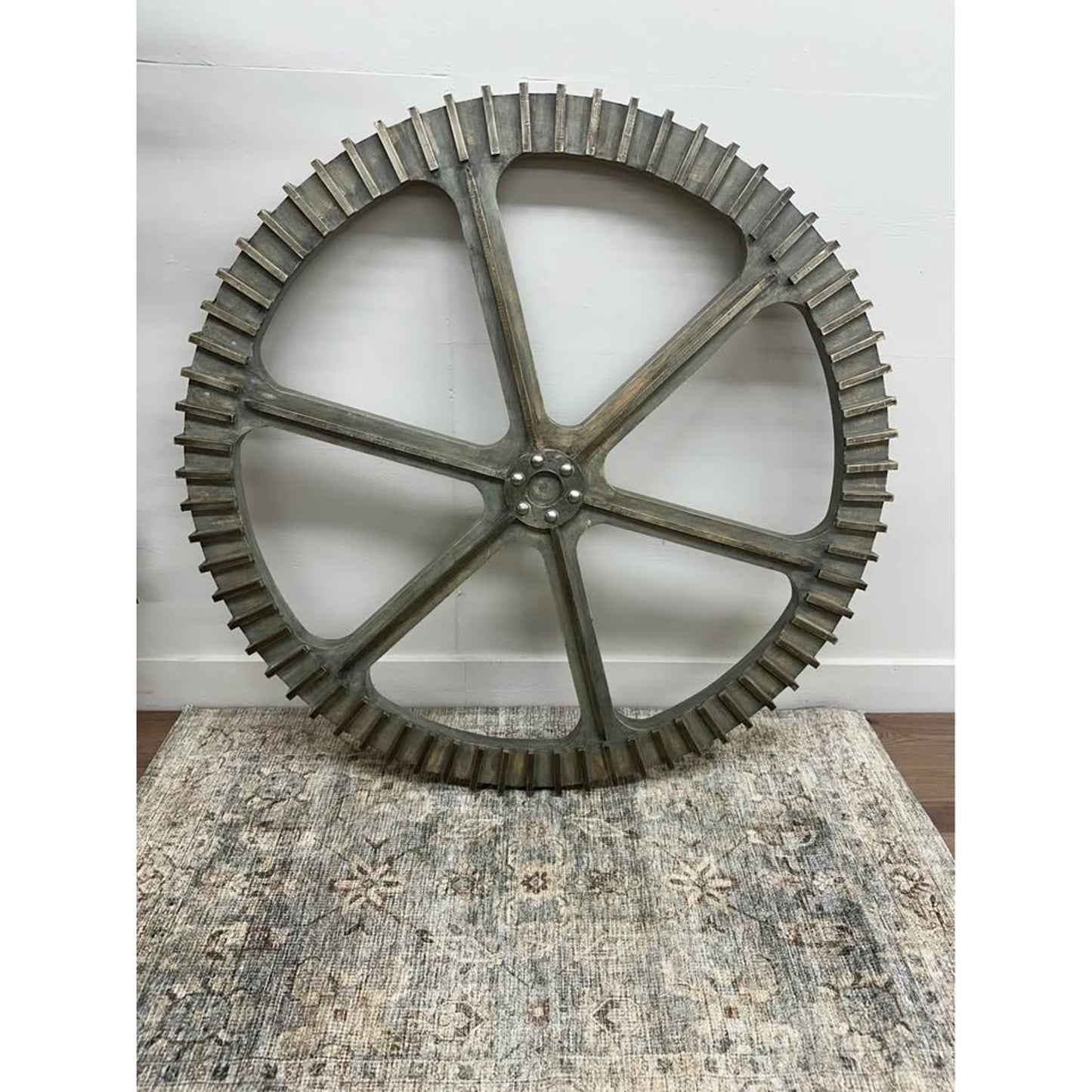 Metallic Industrial Gear Interlude Home Wyatt Industrial Wall Gears Steampunk Set of 3 BIG!!