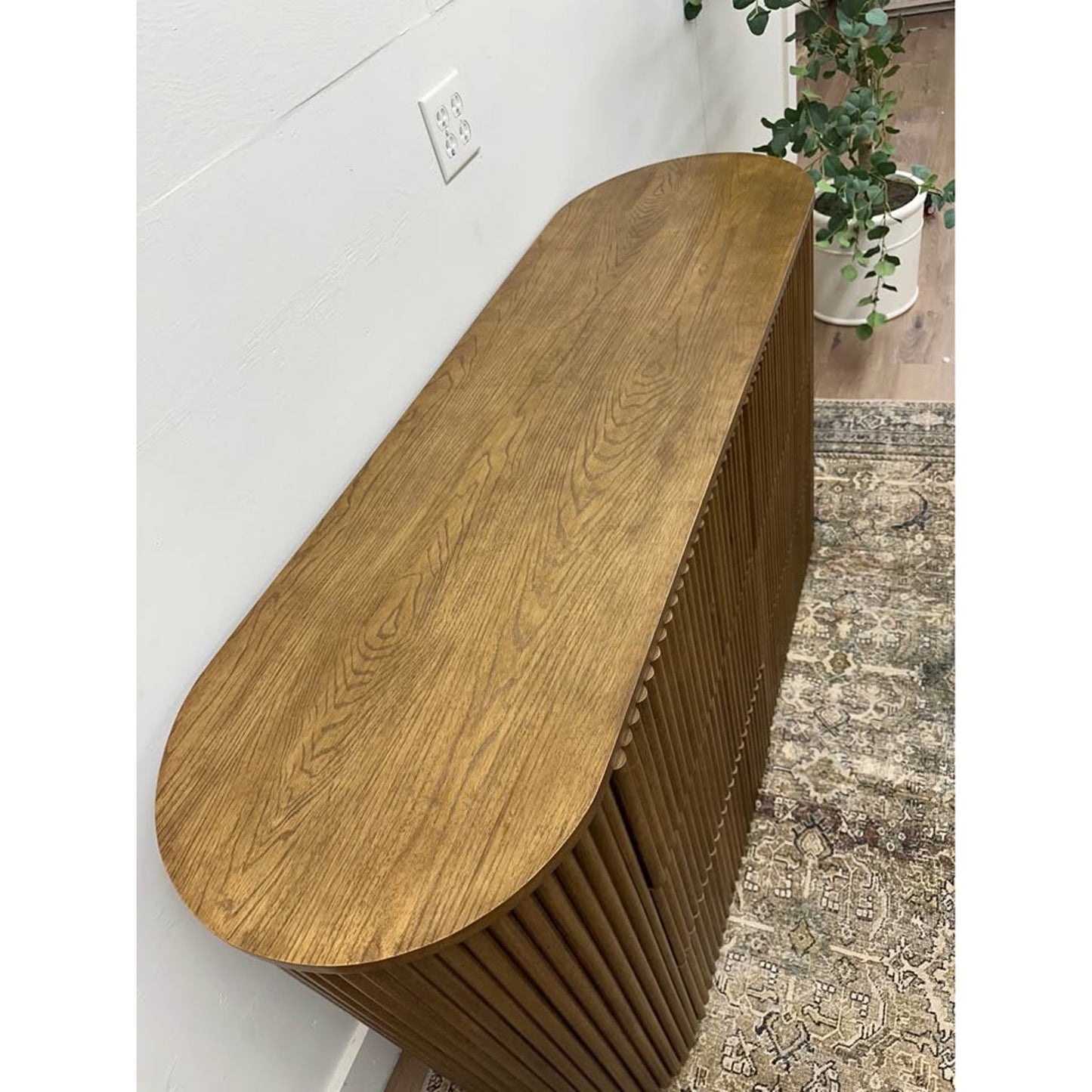 Ellison Fluted Solid Wood Dresser By Latitude Run Brown Curved
