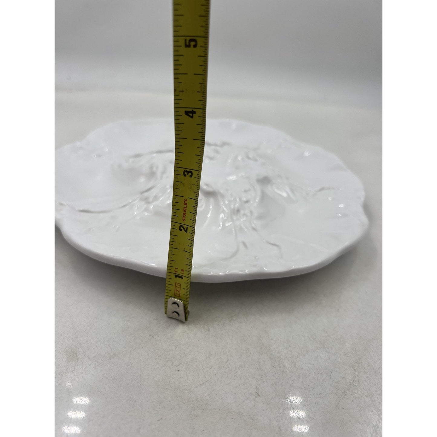 Neto & Gomes Oyster Plate White Ceramic Starfish Center 6-Well Server Portugal