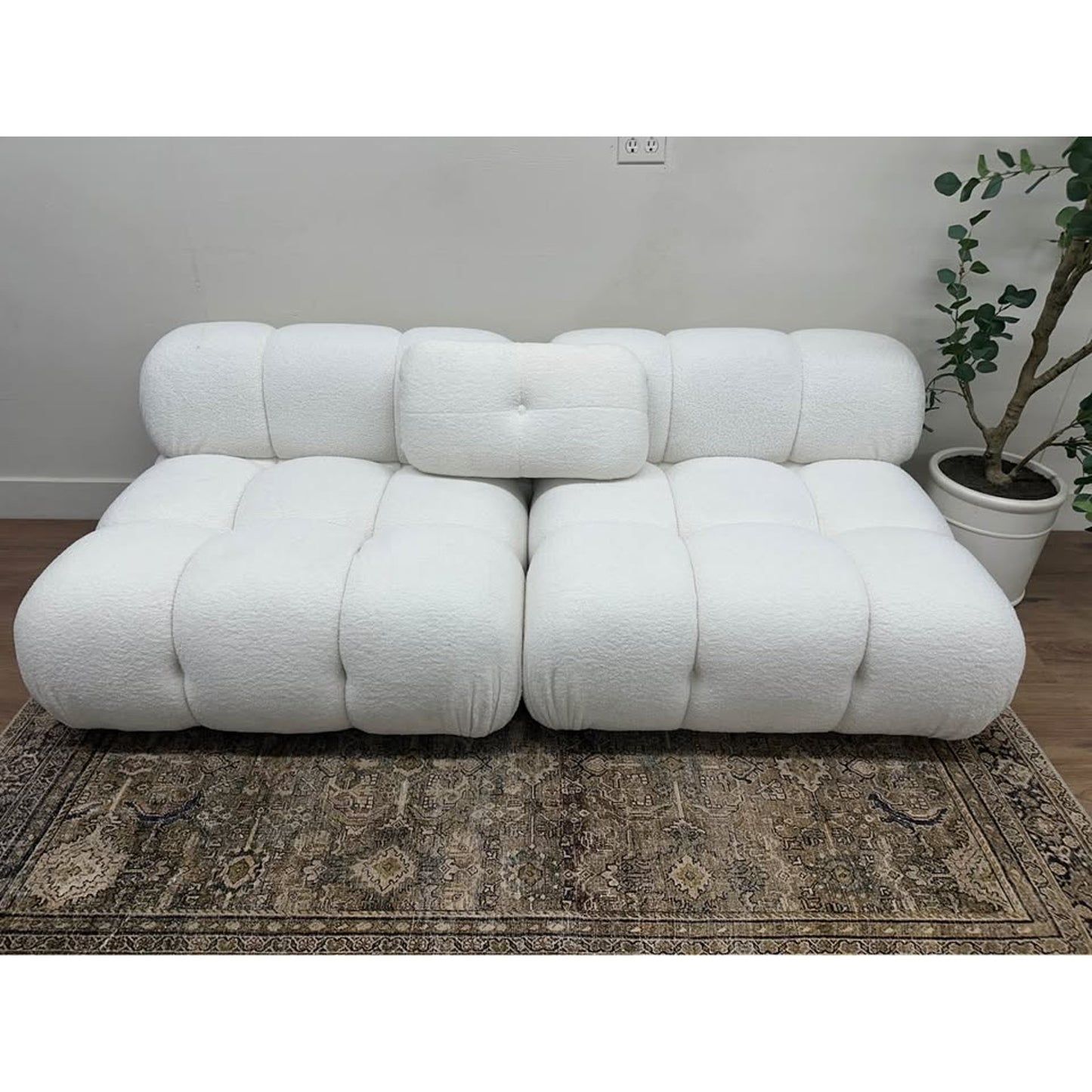 Sigma Upholstered Sofa By AllModern Bubble Couch Off White Boucle