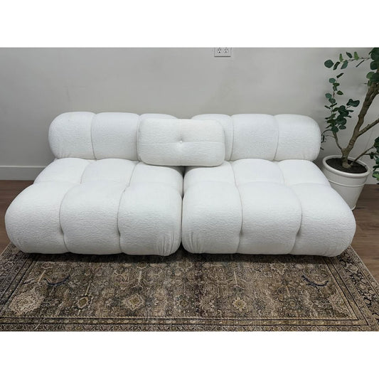 Sigma Upholstered Sofa By AllModern Bubble Couch Off White Boucle