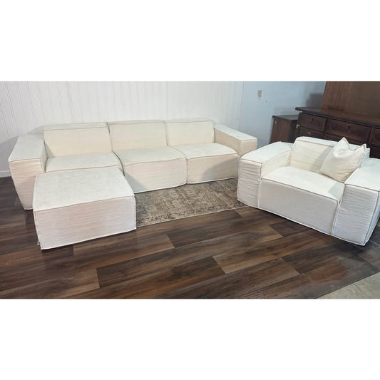 ROVE Lab M1 Sofa Sectional and Chair Helium Cloud Cream Chaise Modular NEW!