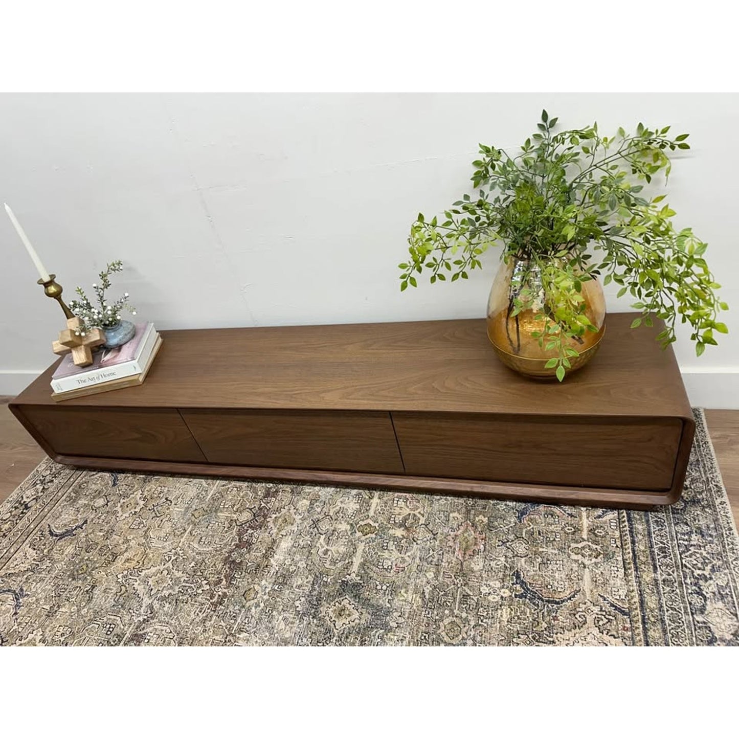 Solid Wood Tv Stand Media Console 78.74" W/Storage