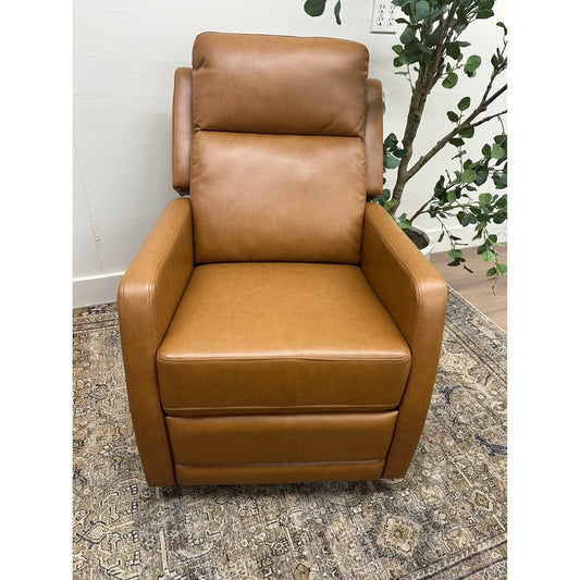 Jaime Genuine Leather Power Recliner Camel Brown New