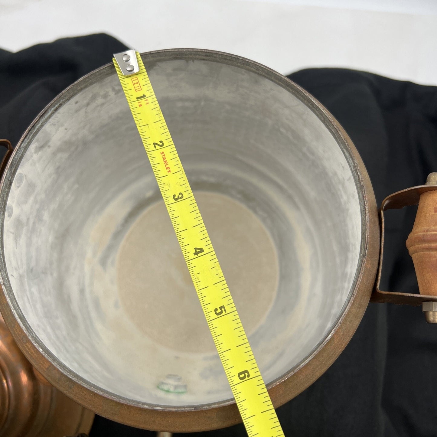 Antique Copper Hot Water Urn Tank Brass Lever Tap Samovar Vintage Samovar