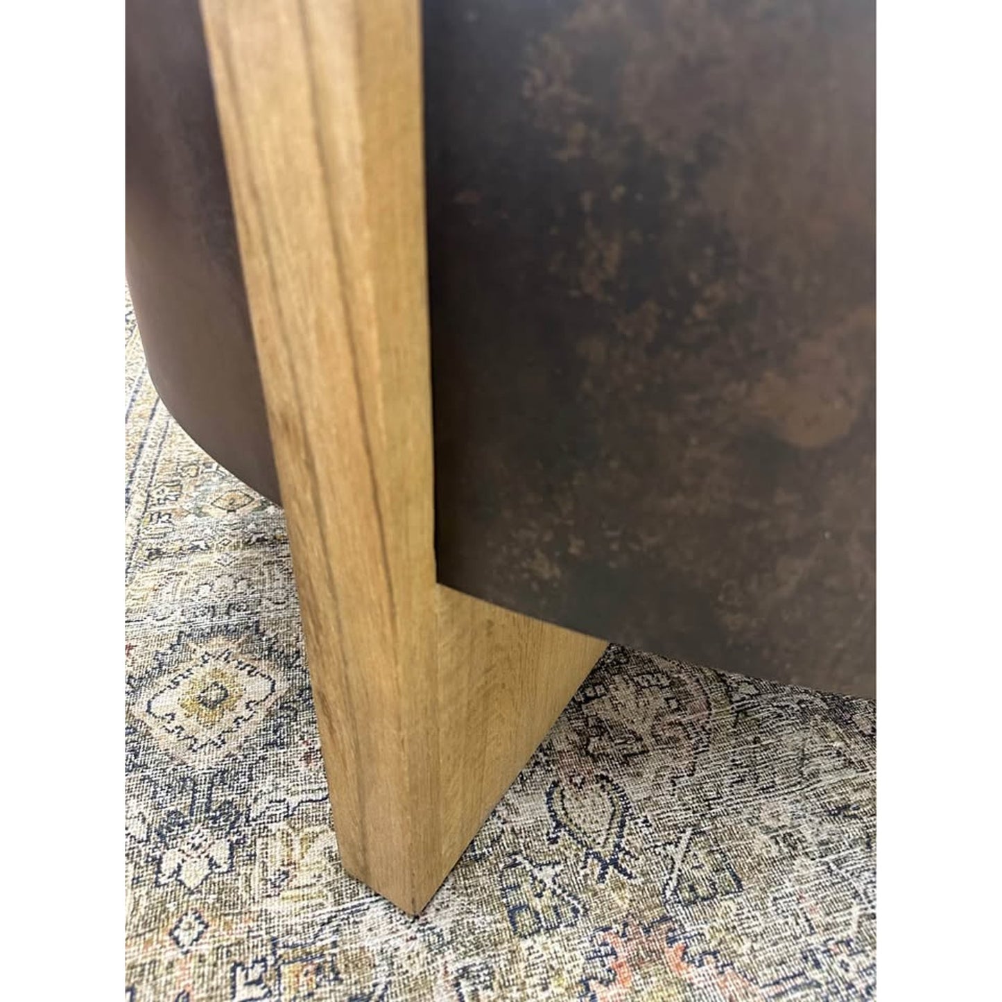 Glendo Single Coffee Table By The Twillery Co. Round Drum Style Wood Base