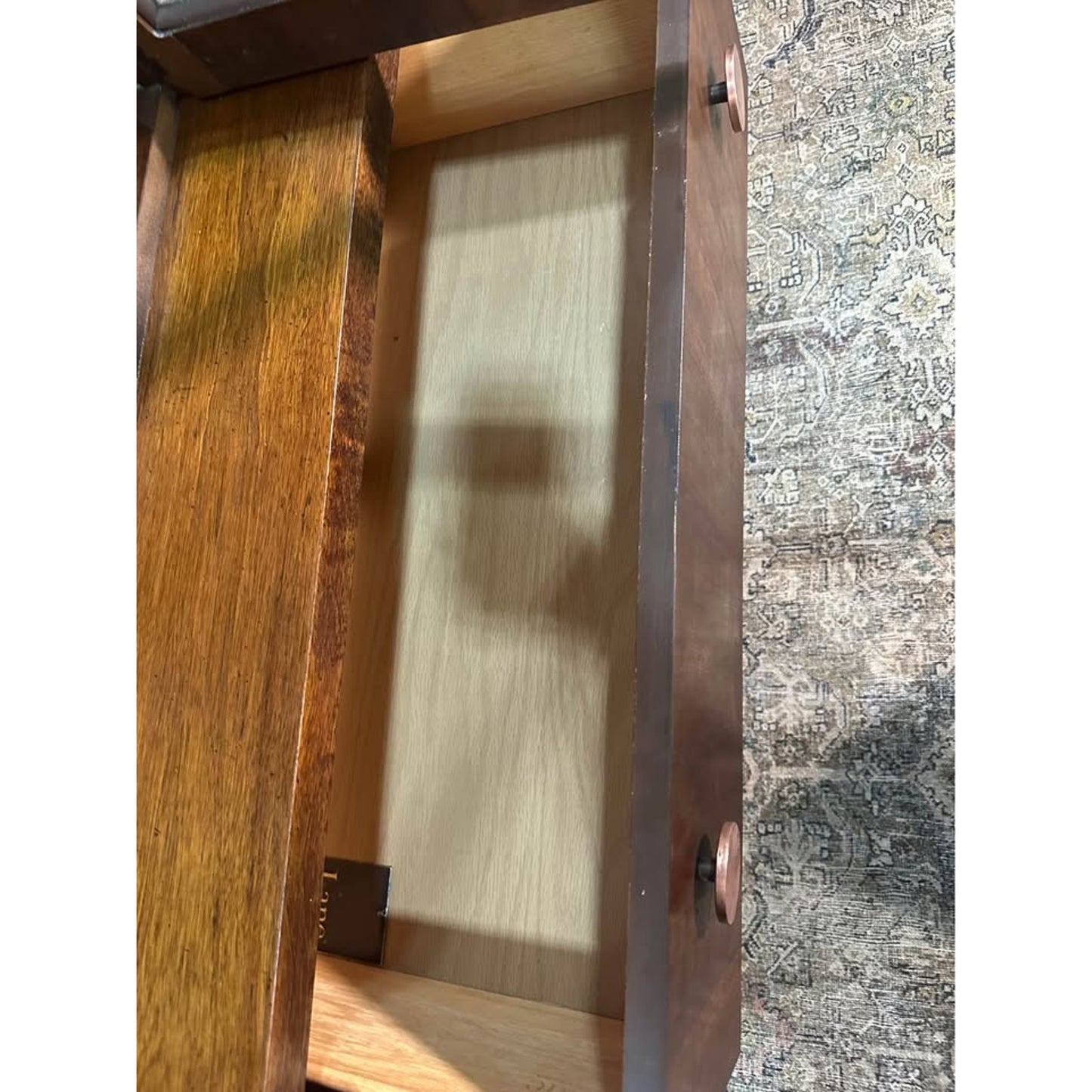 VTG Lane Staccato Brutalist Mid Century Dark Walnut Buffet and Hutch