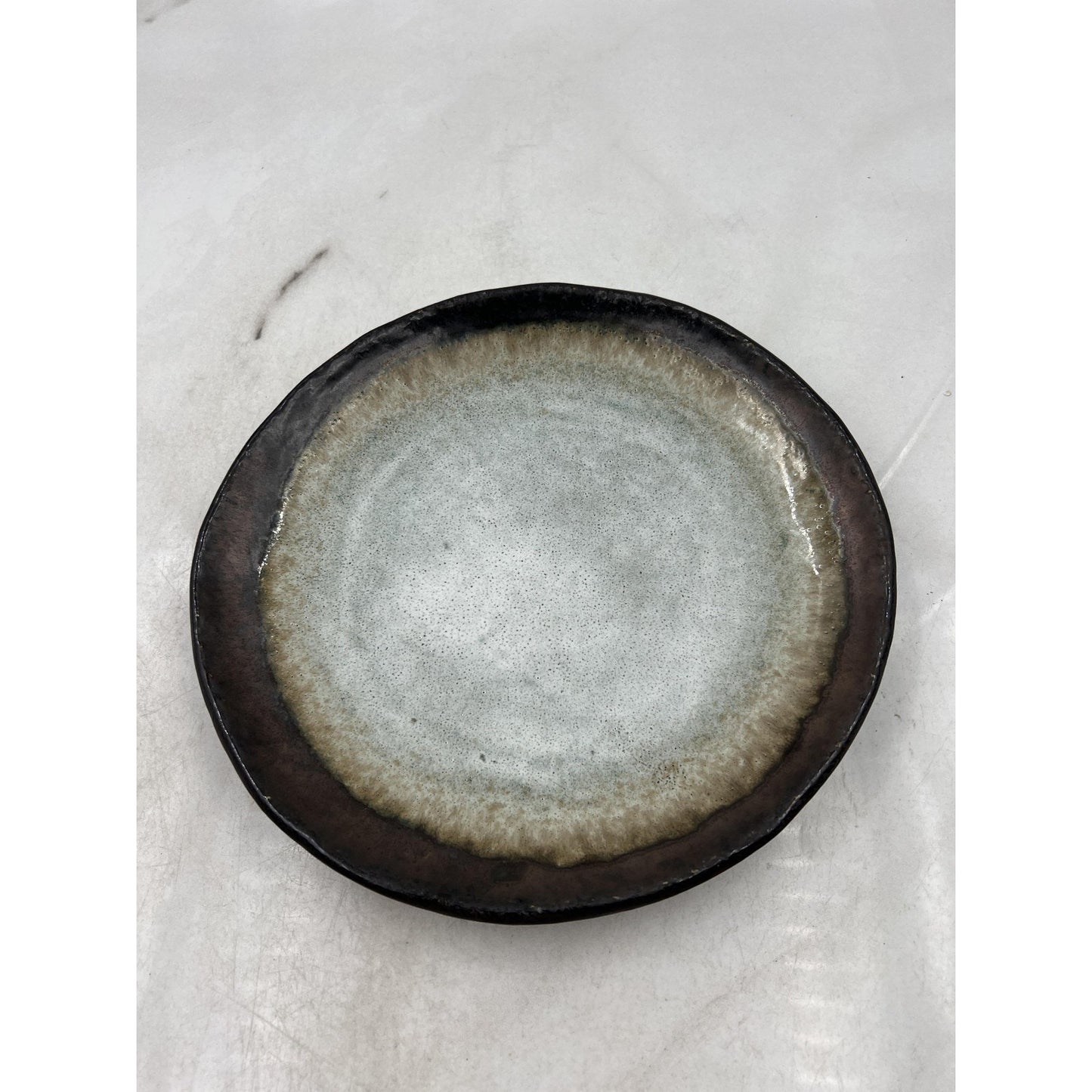 Kotobuki Plate Bronze Corona 9.5" Japanese Stoneware Ceramic Made in Japan Dish