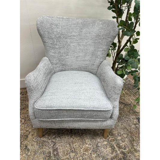 Donna Armchair-GREY Upholstered Wing Back Arm Chair