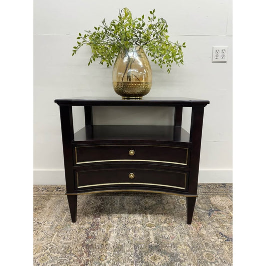 La Salle 32'' W Nightstand By Woodbridge Furniture Dark Wood Italian Style