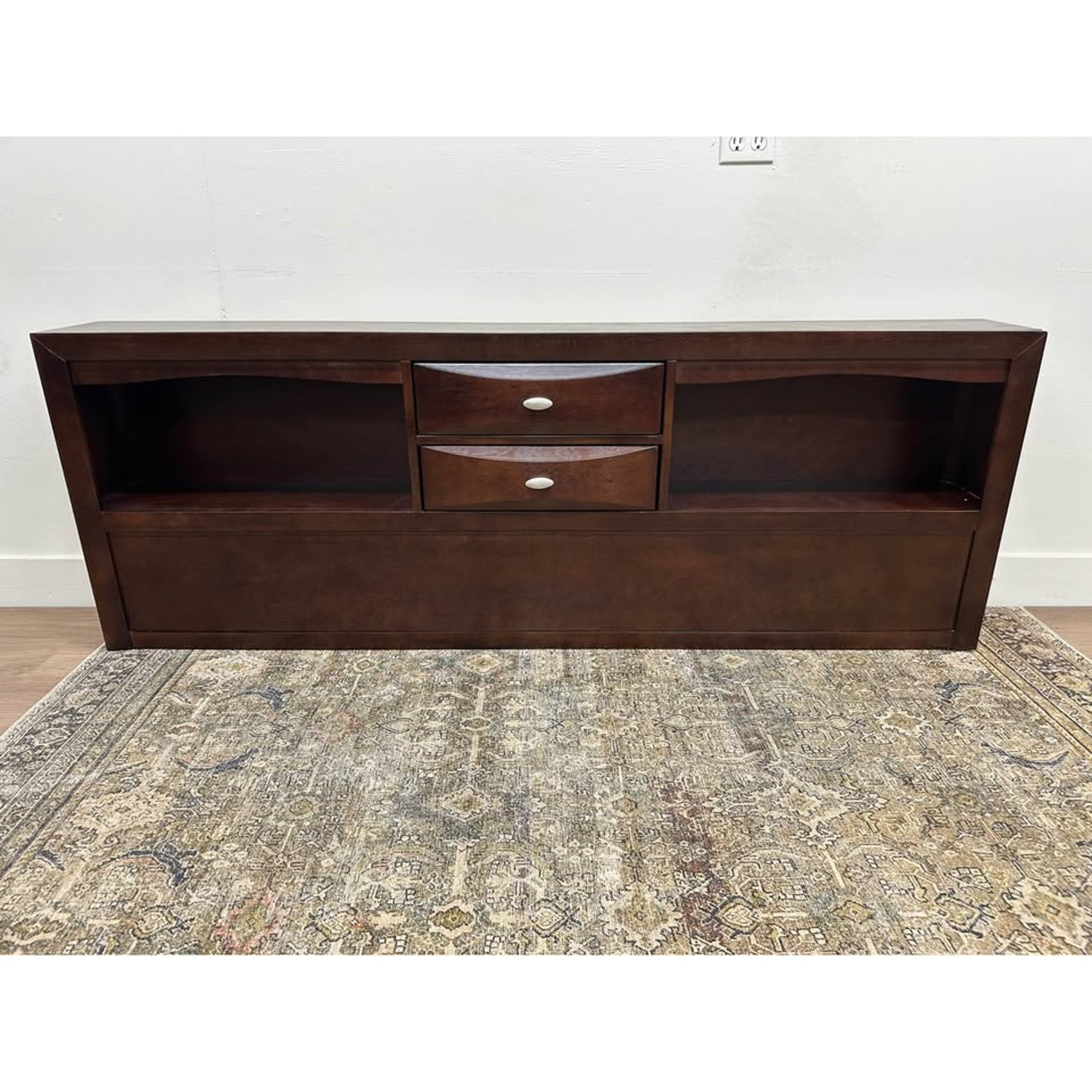 Furniture of America Lanten Brown Wood  Queen Headboard Only Storage