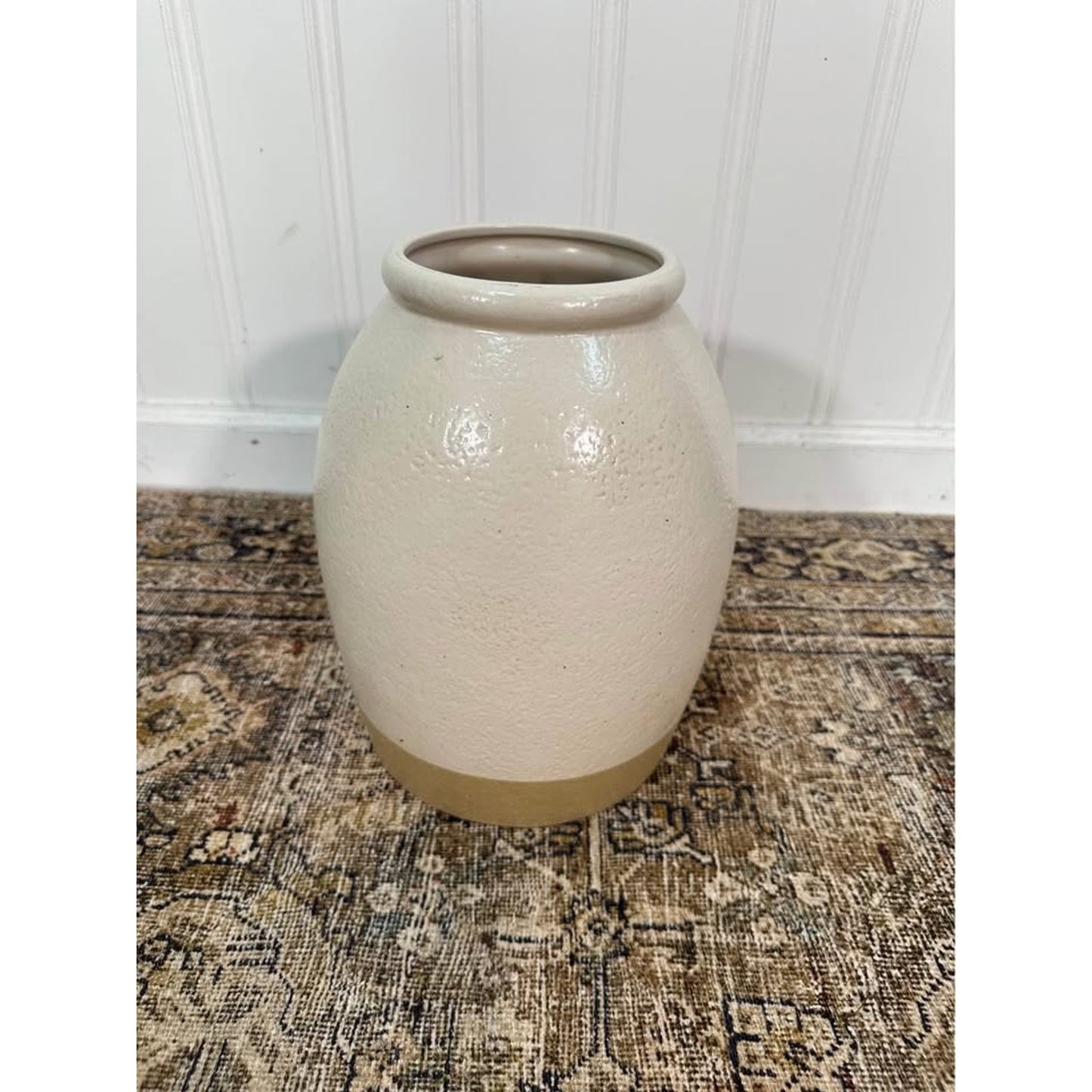 Studio Mcgee Vase Tan Pottery 11" Tall