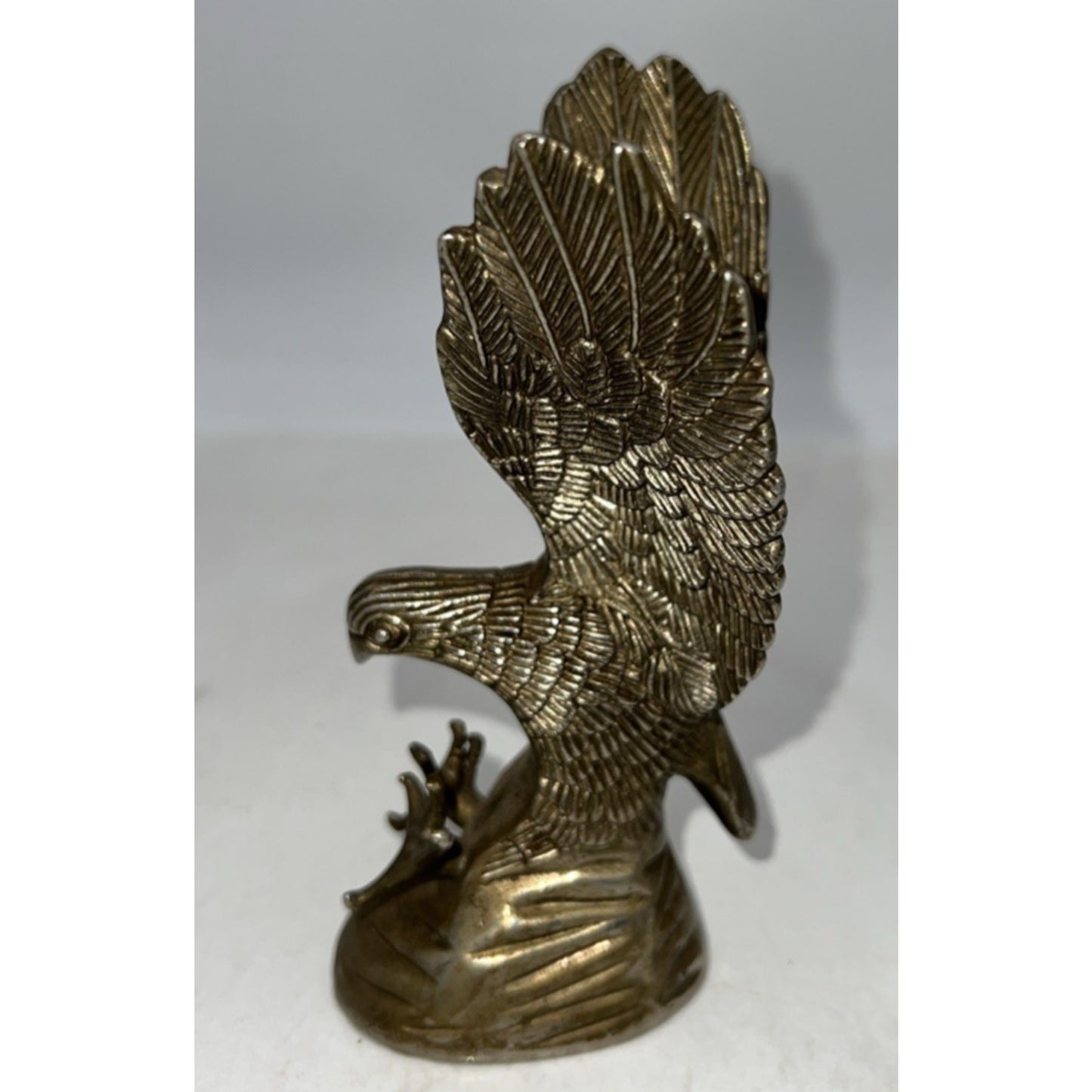Vintage Hampshire Eagle Sculpture Figurine Genuine Silver Plated 5"