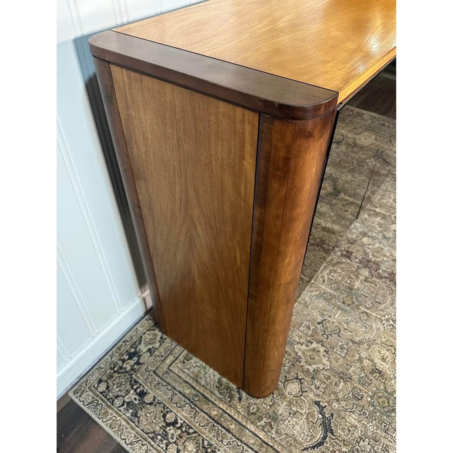 VTG Founders Console Credenza FOUNDERS Buffet Mid Century Modern Two Tone Mirrored Post Modern
