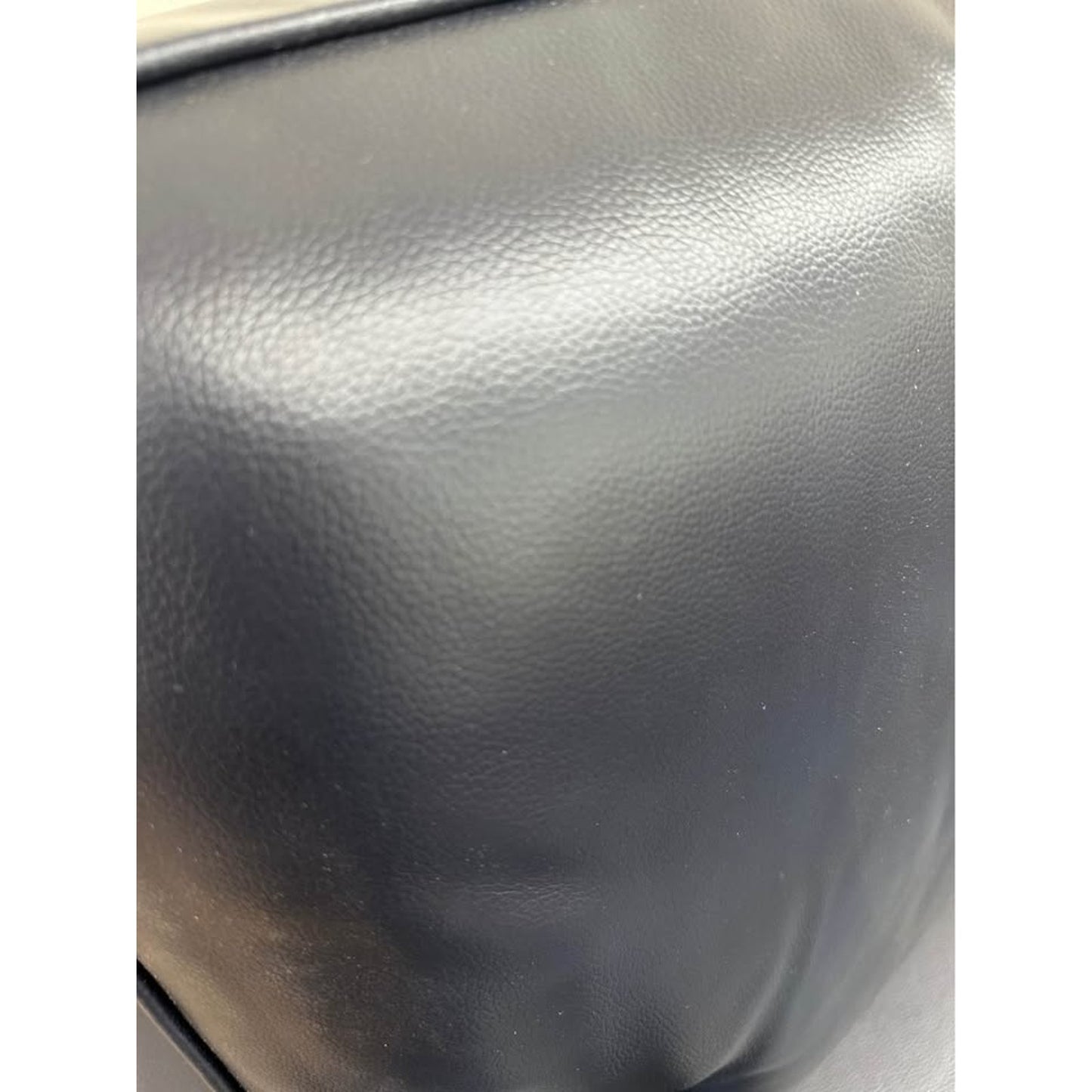 Lola 56" Wide Leather Sofa Navy Nail Head Couch