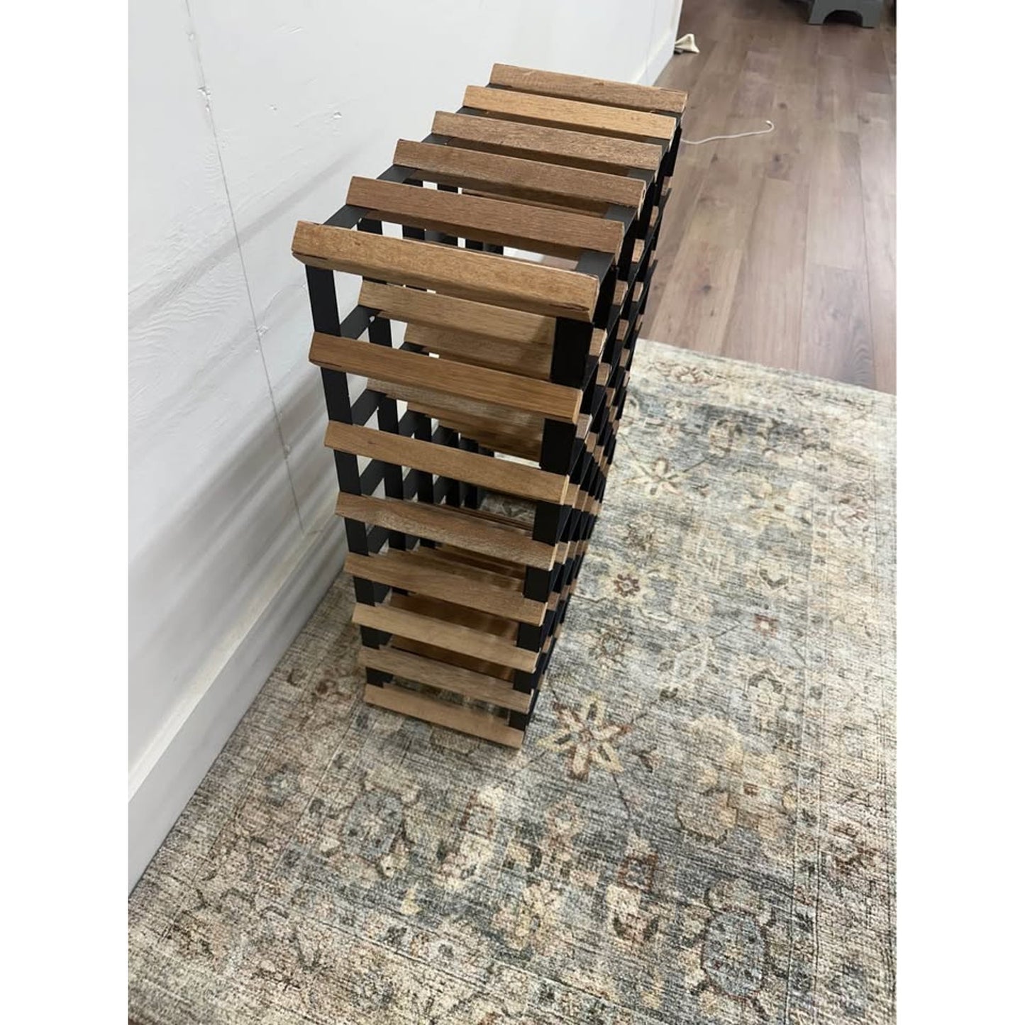 Danera Countertop Wine Rack Bottle Holder Wine Storage Organizer Solid Wood 35 Bottles