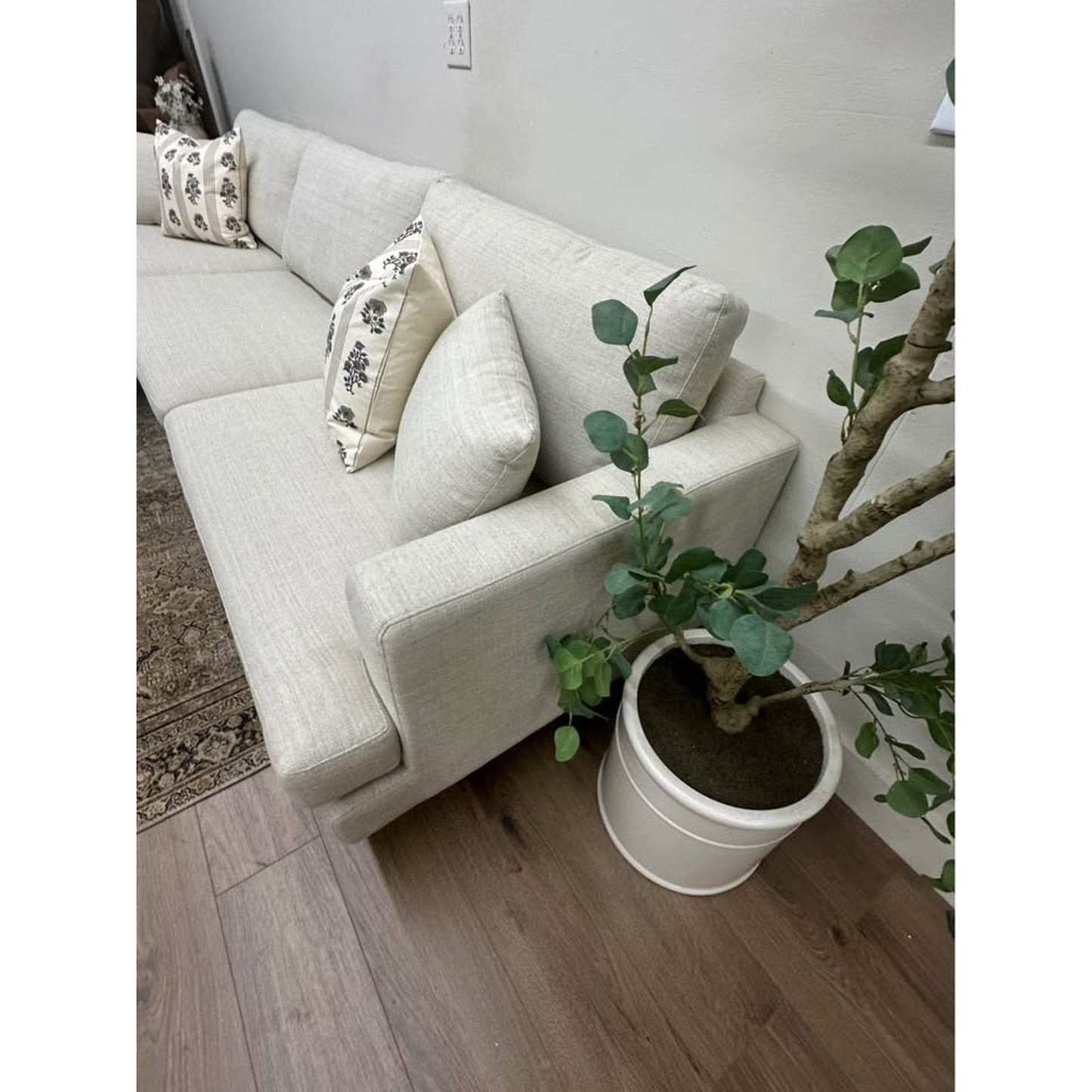 Miller 2 - Piece Upholstered Sectional Sofa Couch L Shaped Beige AllModern
