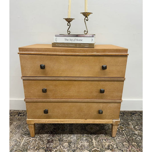 Justin 3-Drawer Nightstand-ACORN Light Wood Side End Table