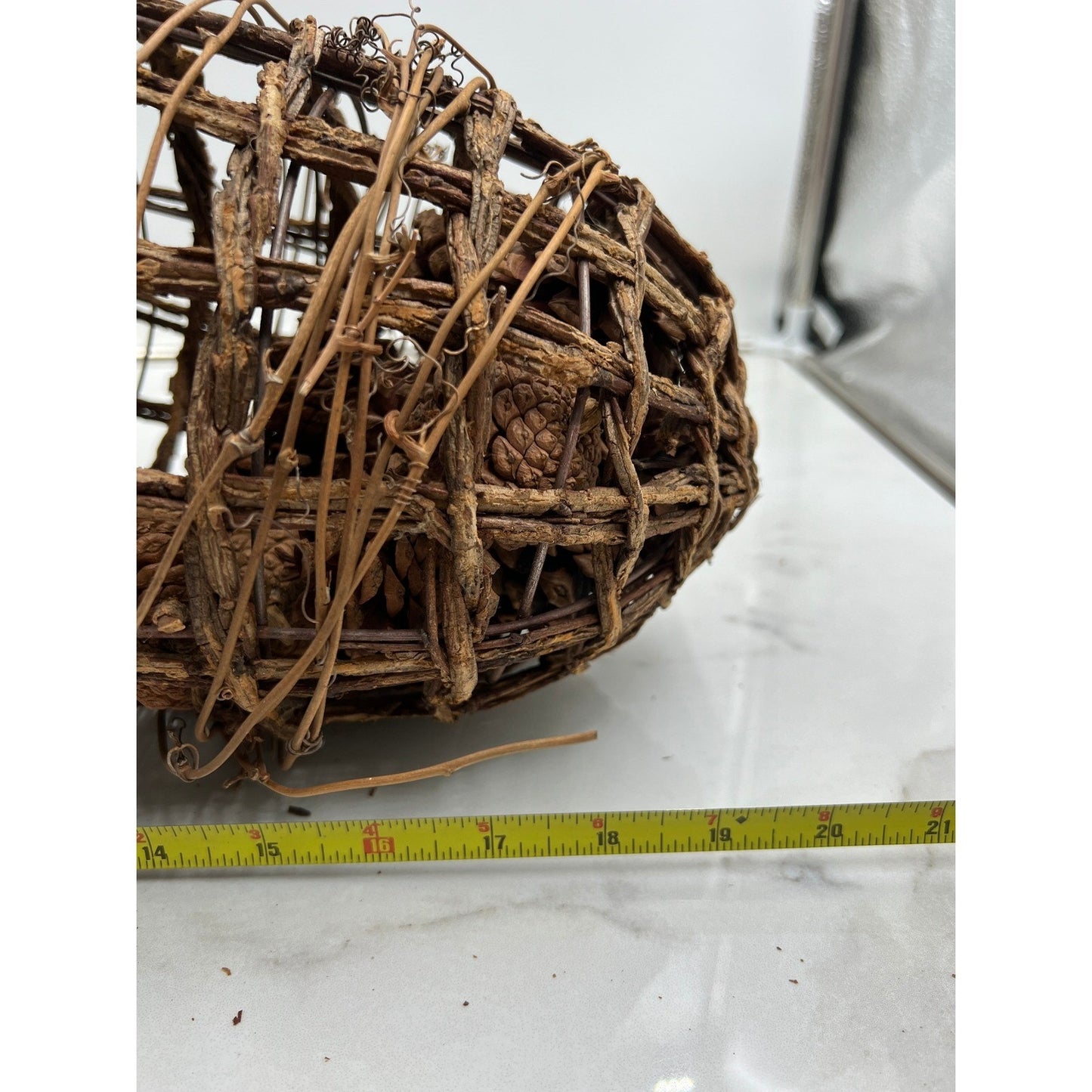 Wiicker Woven Grapevine Acorn Decorations Rustic Fall Farmhouse Decor Pinecones