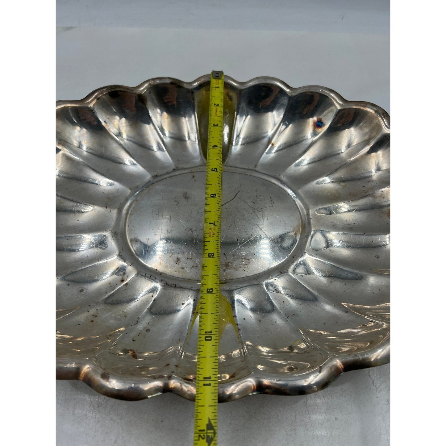 Reed & Barton Silver Plated Scalloped Edge Serving Dish 110