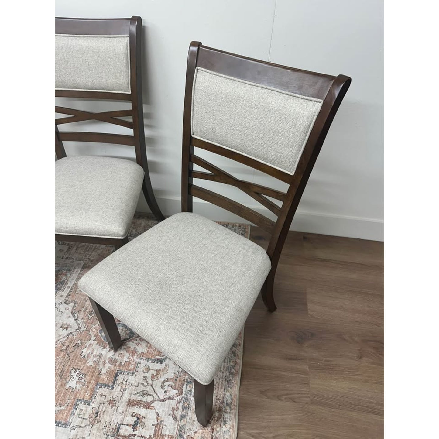 Miriam Traditional Wood Dining Chair,Set of 4-WALNUT
