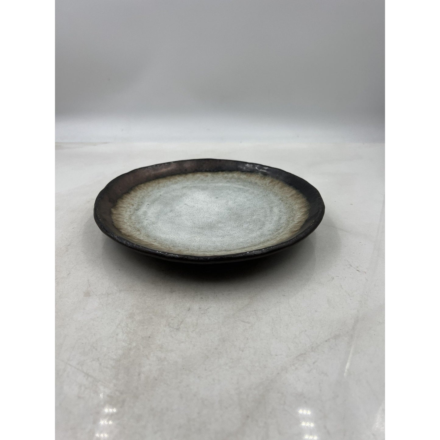 Kotobuki Plate Bronze Corona 9.5" Japanese Stoneware Ceramic Made in Japan Dish