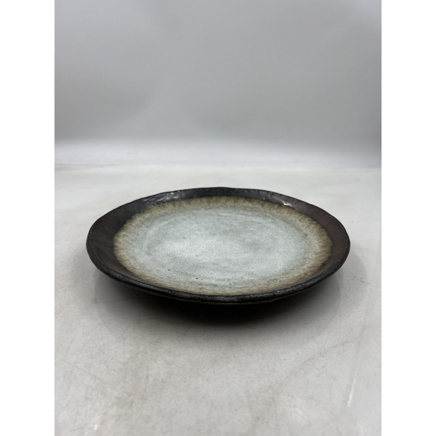 Kotobuki Plate Bronze Corona 9.5" Japanese Stoneware Ceramic Made in Japan Dish