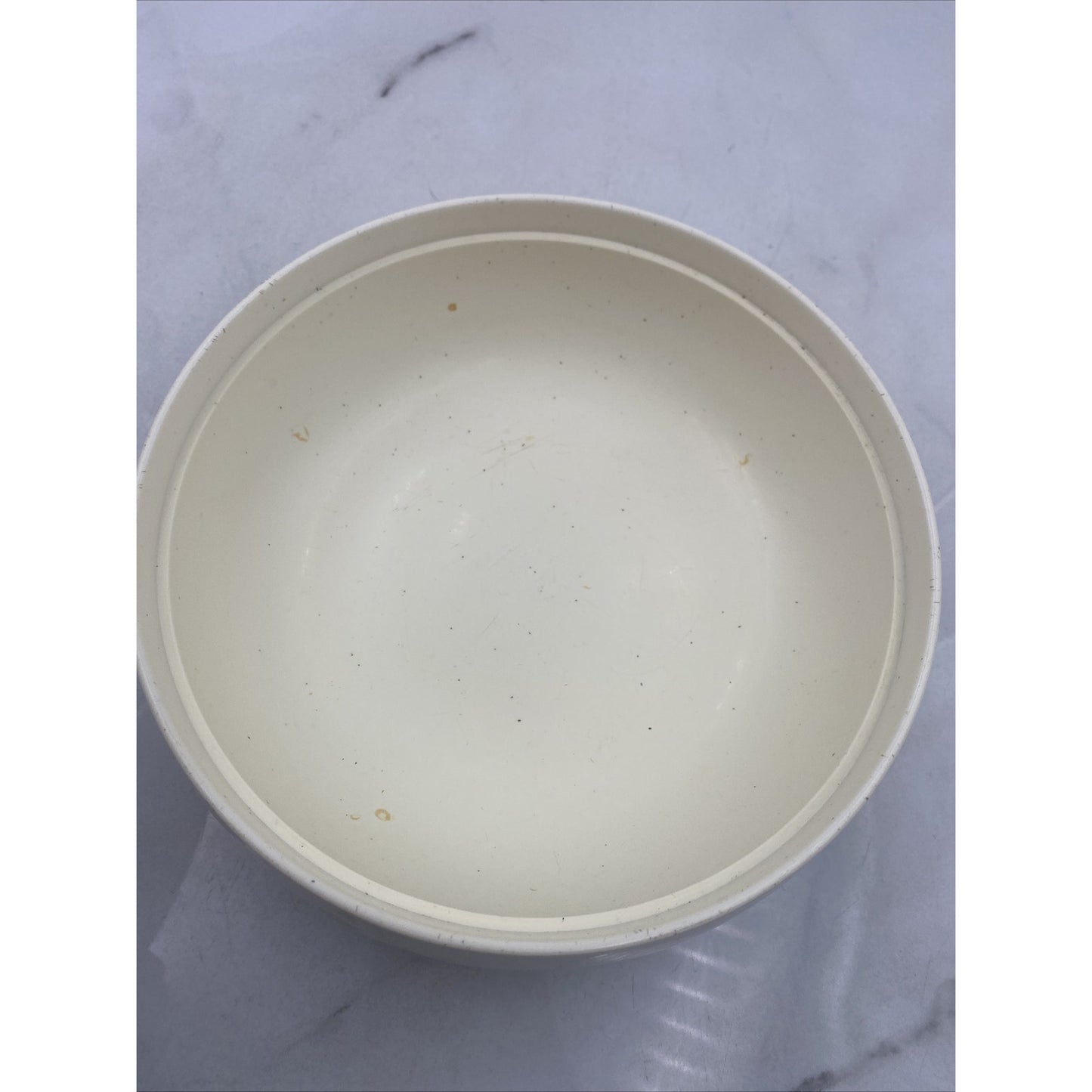 VTG Vacron Bopp Decker Covered Serving Dish Insulated Bowl MCM White