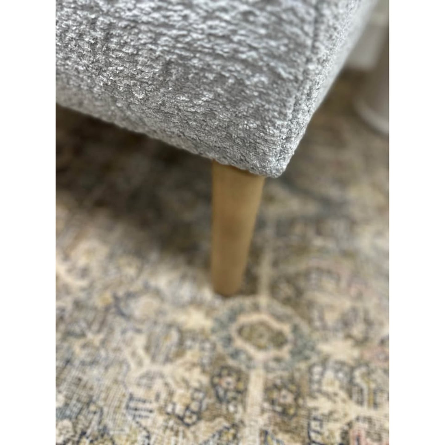 Donna Armchair-GREY Upholstered Wing Back Arm Chair