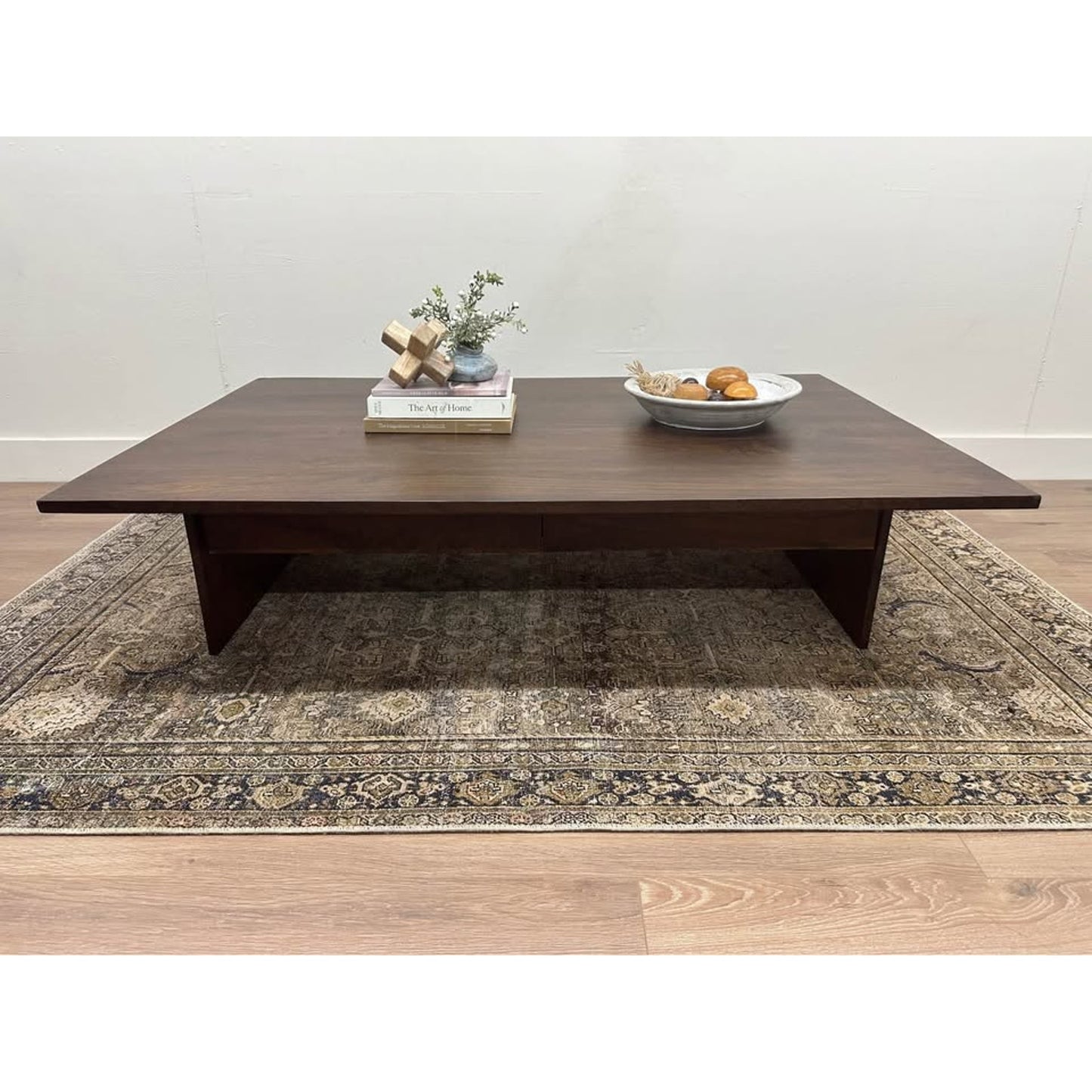 Birch Lane Giedre Solid Dark Wood Stain Single Coffee Table with Storage