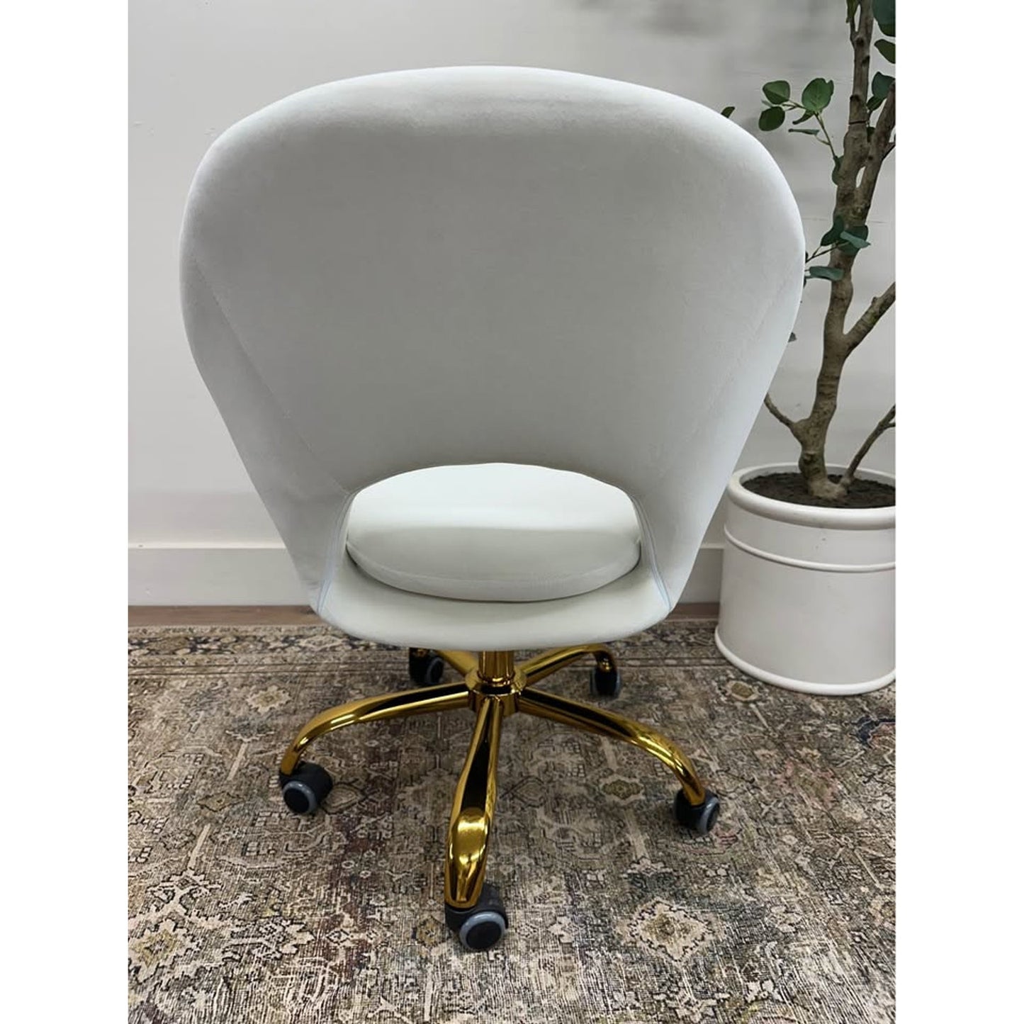 Savas Task Chair-IVORY Office Rolling