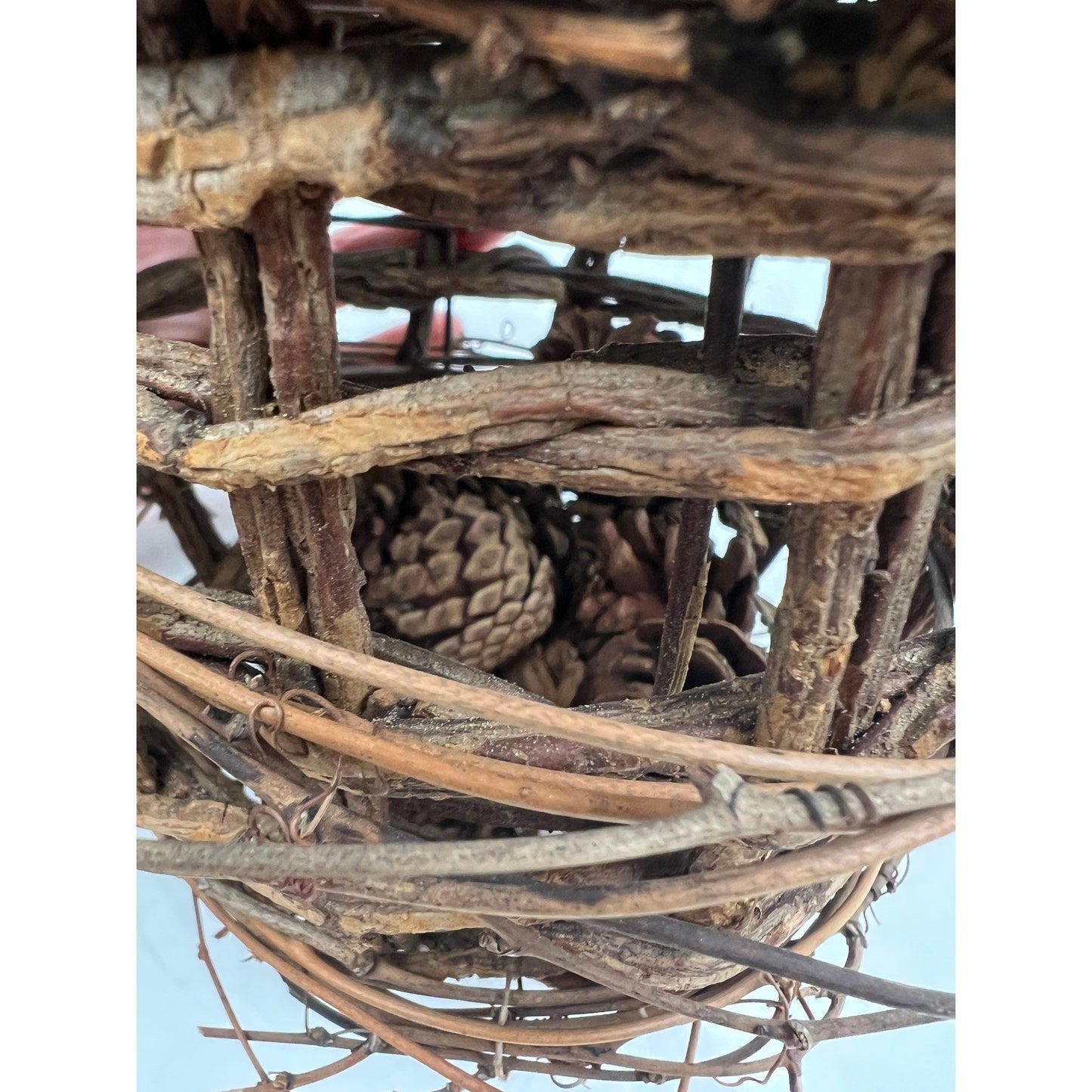 Wiicker Woven Grapevine Acorn Decorations Rustic Fall Farmhouse Decor Pinecones