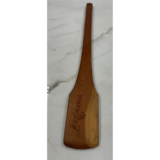 Vintage Hand Carved Wooden Floral Paddle Folk Art Decor Signed Sunflower