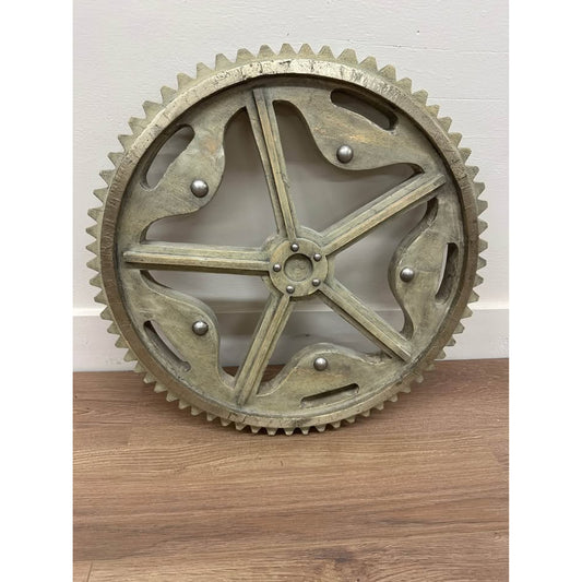 Metallic Industrial Gear Interlude Home Wyatt Industrial Wall Gears Steampunk Set of 3 BIG!!